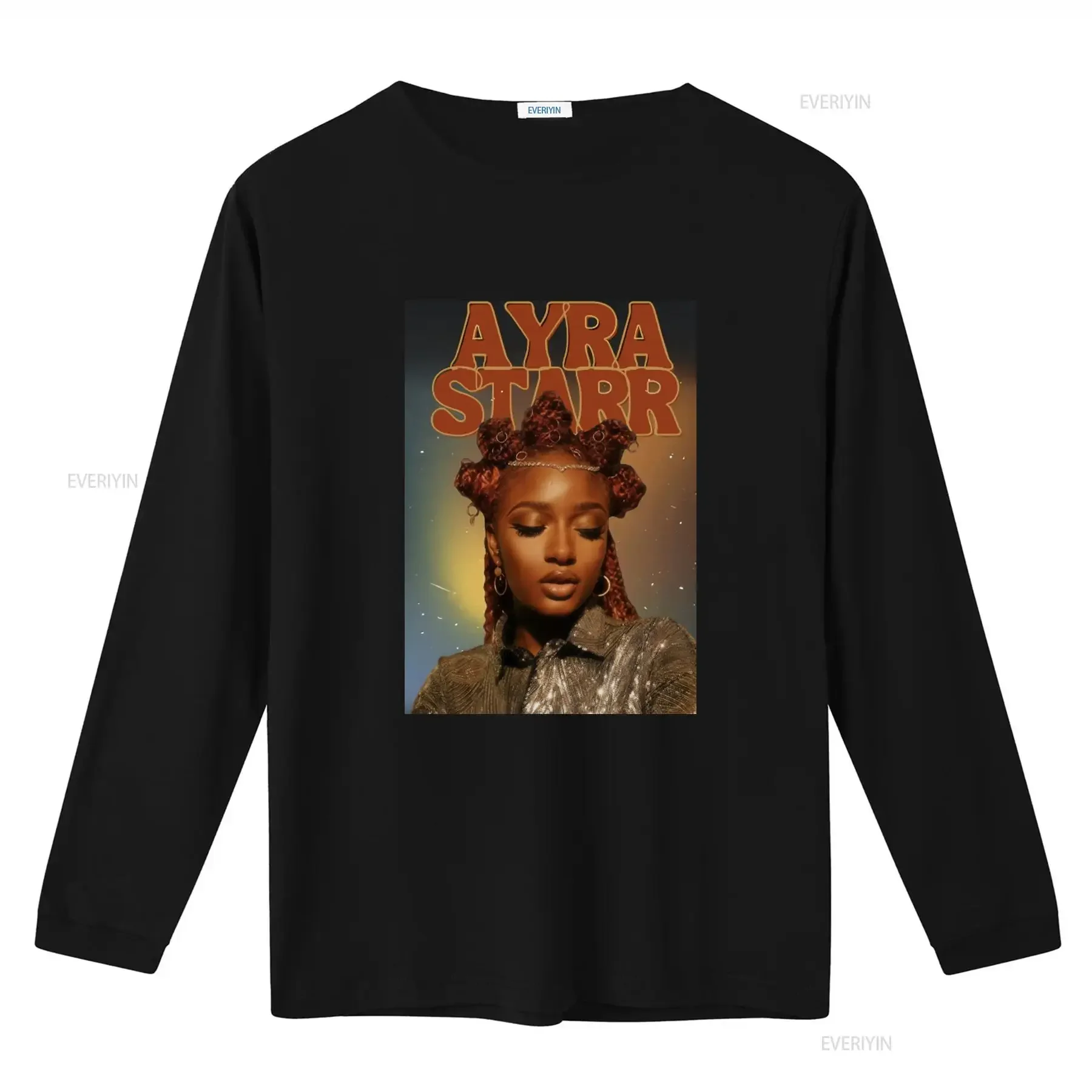 Ayra Starr Tour T Shirt Merch Stylish with Design vintage Washed fashion Stretched graphic Slightly Soft streetwear Breathable