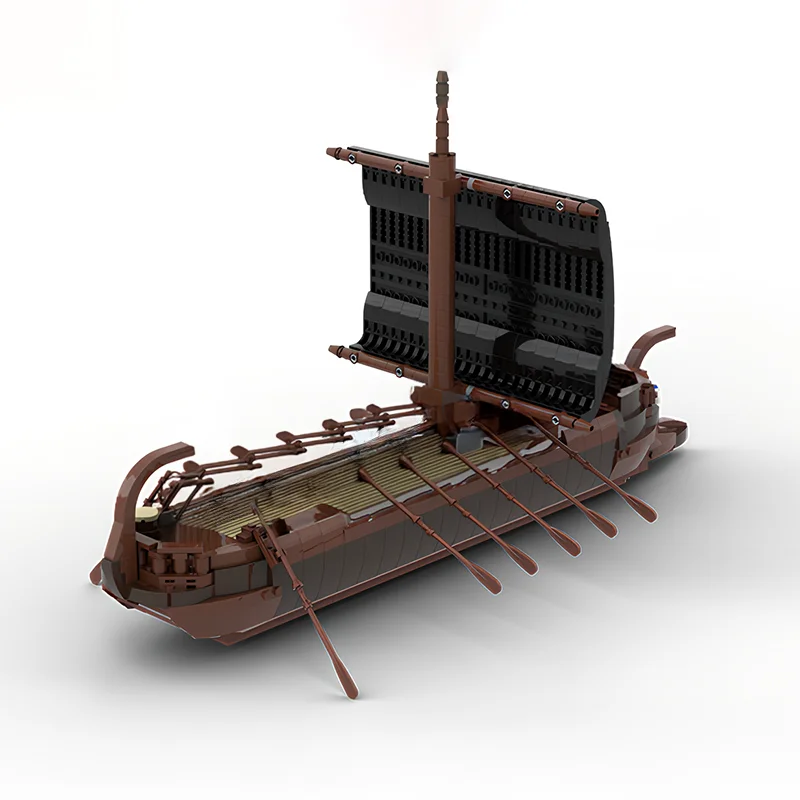 922 pièces MOC Troy ancien navire grec château modèle jouets de construction blocs Architecture assembler des cadeaux de noël bricolage idée brique