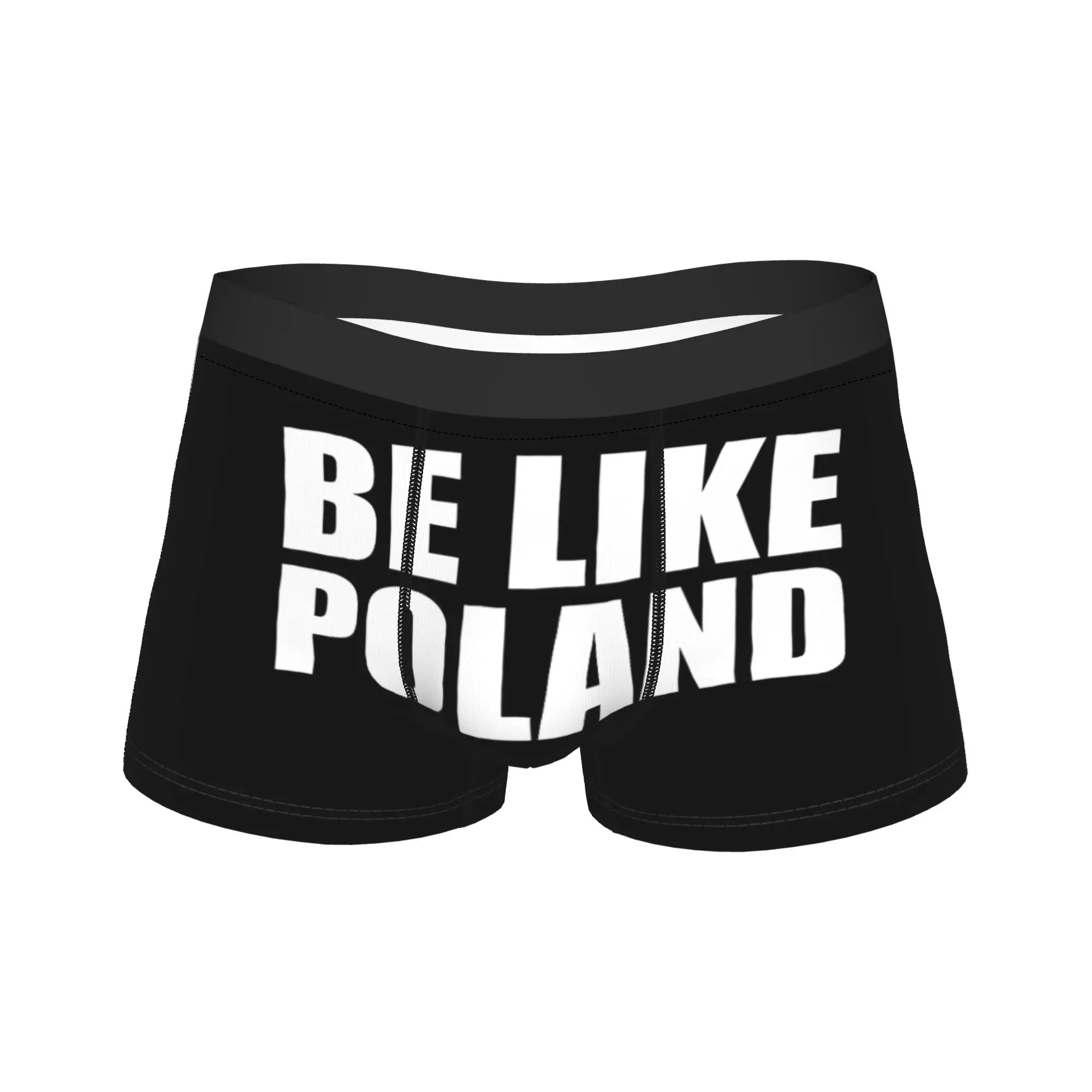 Be Like Poland Polska Polish Flag Underwear  Man Panties Custom DIY Breathable Boxer Shorts Hot Sale Boxer Brief Plus Size