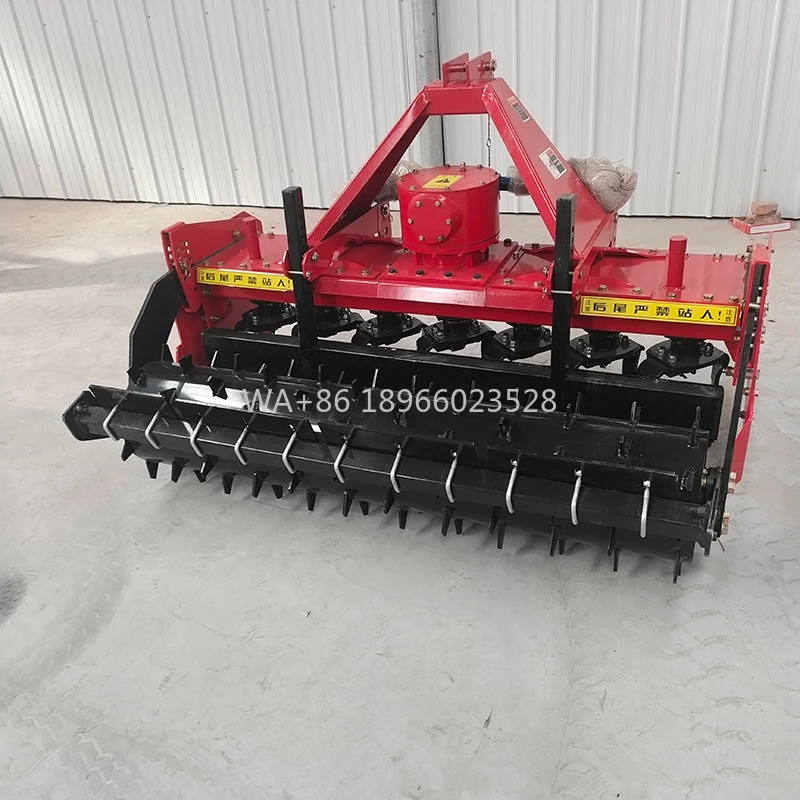 Hochwertiger Power Rake mit rotierender Bodenbearbeitung, trockener, landgesteuerter Rechen