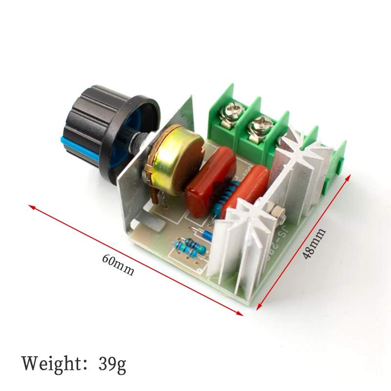 AC 220V 2000W SCR Voltage Regulator Dimming Dimmers Motor Speed Controller Thermostat Electronic Voltage Regulator Module