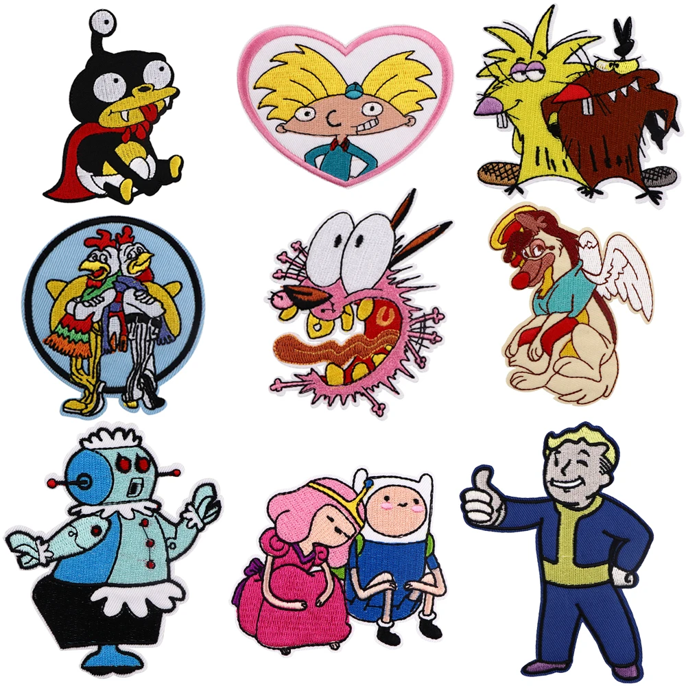 Cartoon Vivid Patch for Clothing Iron on Embroidered Sewing Applique Cute Sew On Fabric Badge DIY Apparel Accessories