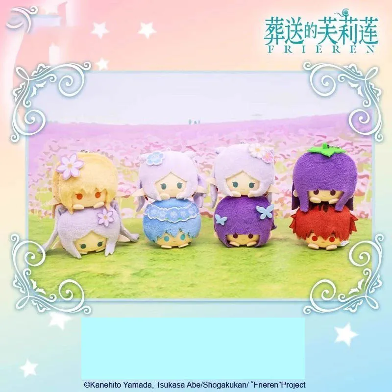Anime officiel Frieren: Beyond Journey's End mignon porte-clés en peluche poupée suspendue Frieren sac à dos pendentif Fans cadeaux d'anniversaire de noël