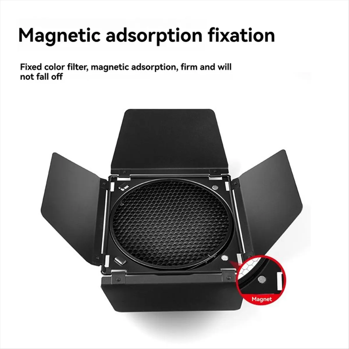 【~ New A88T】Barn Door Reflector Honeycomb Grid 4 Color Filter Set for 18cm Standard Reflector for BD-04 Flash Accessories