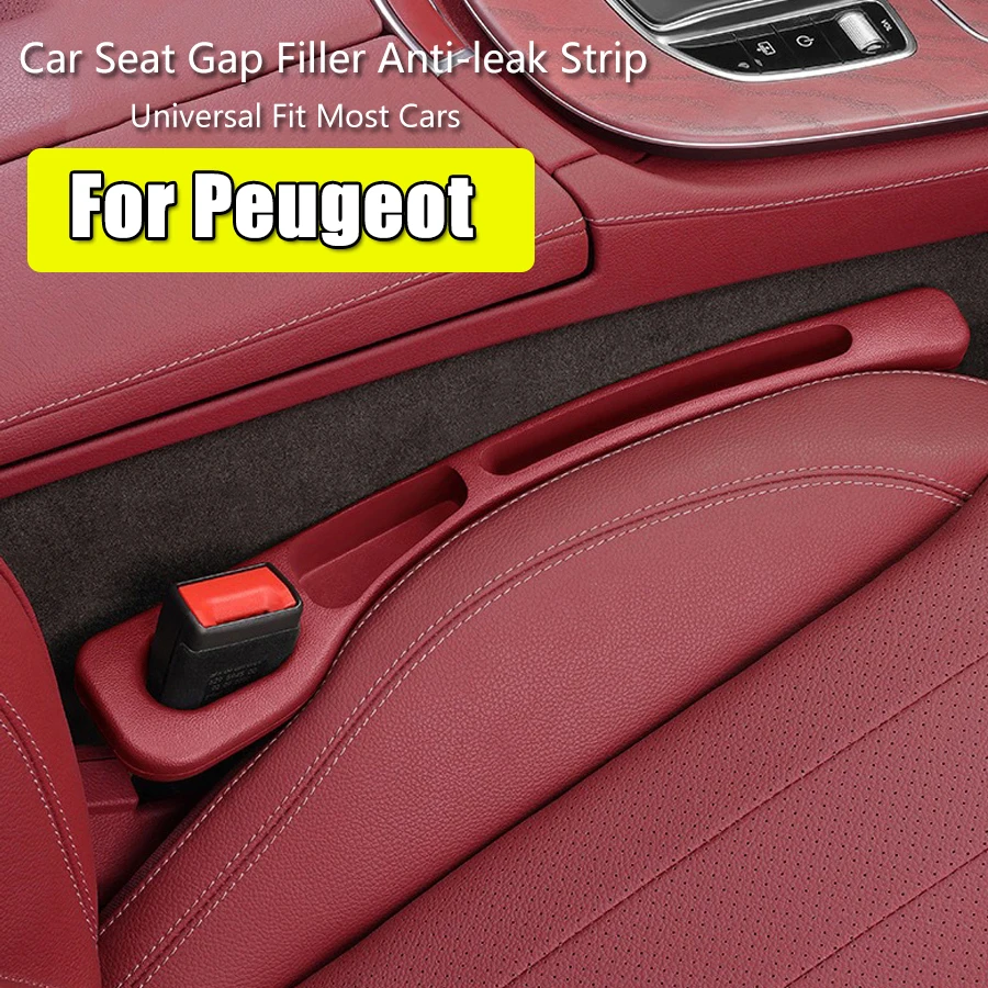 

Car Seat Gap Plug Strip Side Seam Gap Filler Leak Proof Seat Gap Storage For Peugeot 107 208 3008 308 508 408 2008 307 4008 5008