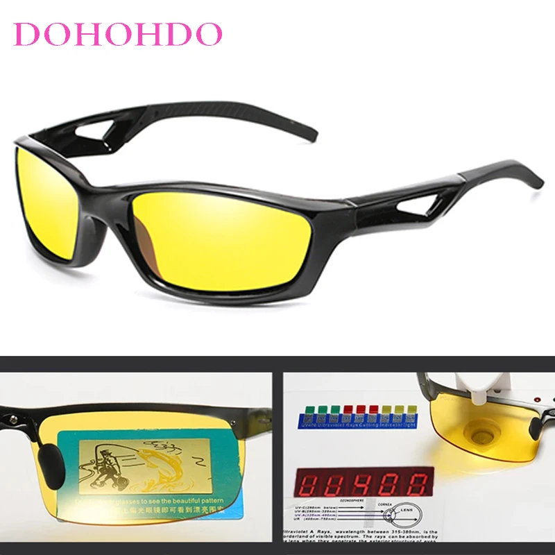 

Vintage Brand Designer Anti-glare Polarized Sunglasses UV400 Car Driver Night Vision Glasses Man Woman Driving Goggles Eyewear