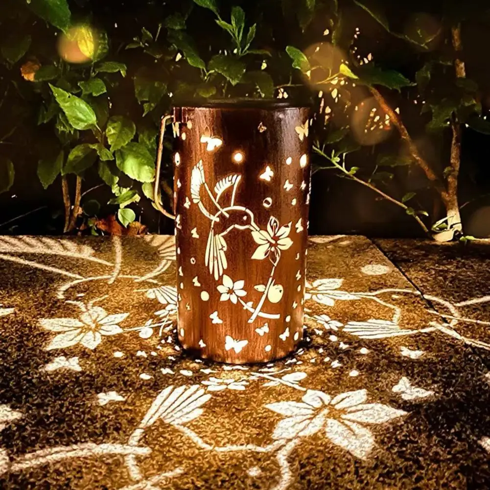 

Hanging Solar Lantern, Outdoor Waterproof Vintage Metal LED Big Tree Decorative Lights, Garden Yard Lawn Lights