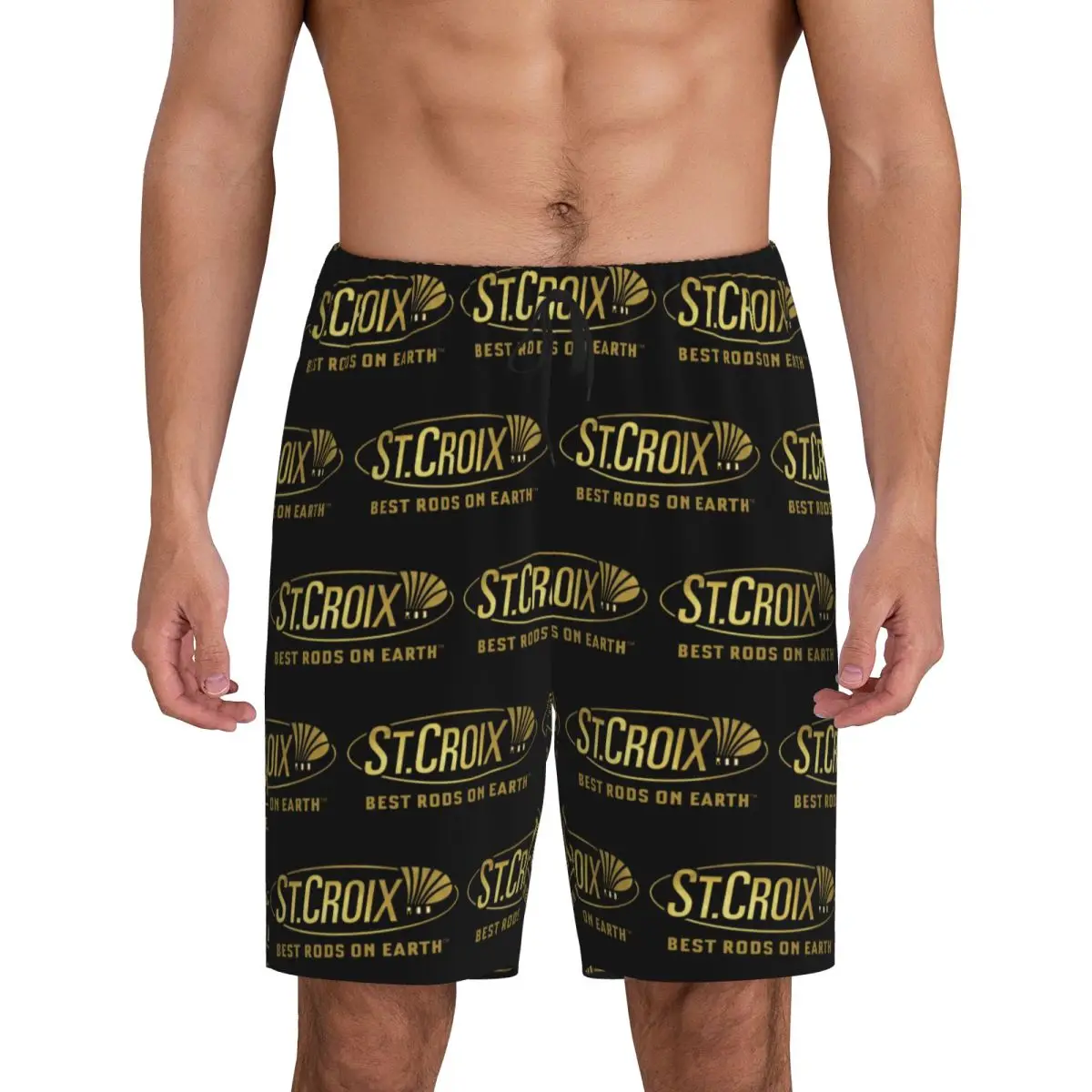 

Мужские короткие пижамные шорты Custom Life Love St Croix Merch для сна и отдыха