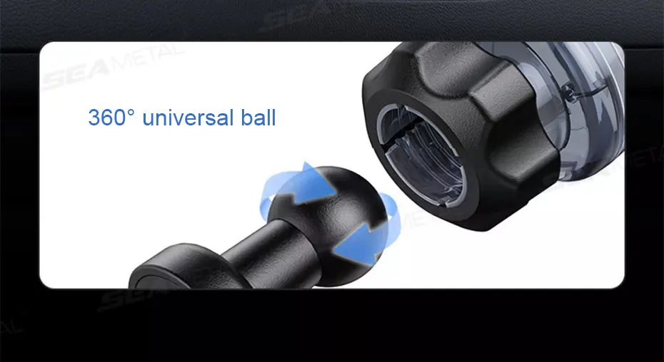 SEAMETAL Magnetischer Autotelefonhalter, 360-Grad-Drehung, verstellbar, Einhandbedienung, Luftauslass, Entlüftung, Handy-Unterstützung – Detail 10