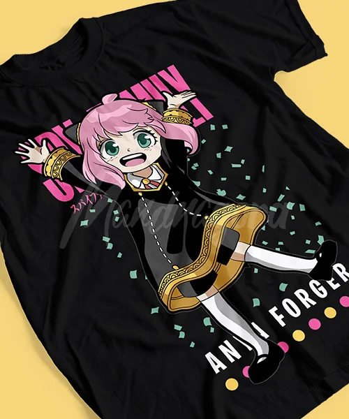 T-shirt for Anime Anya x Family: Anya Forger celebrando