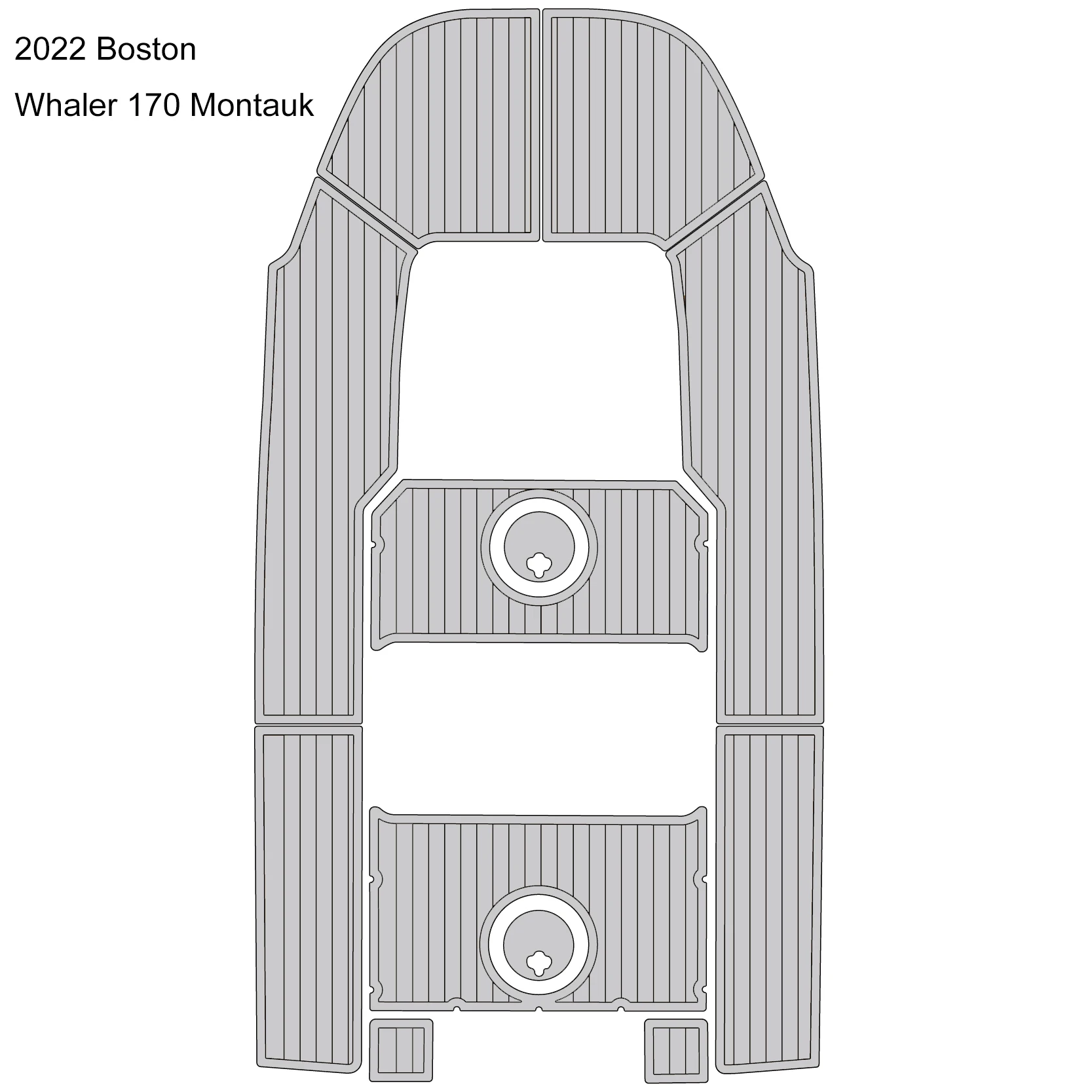 

EVA Deck Mat Cruise Deck Self Adhesive Cruise Cockpit Anti Slip Mat Suitable for 2022 Boston Whaler 170 Montauk