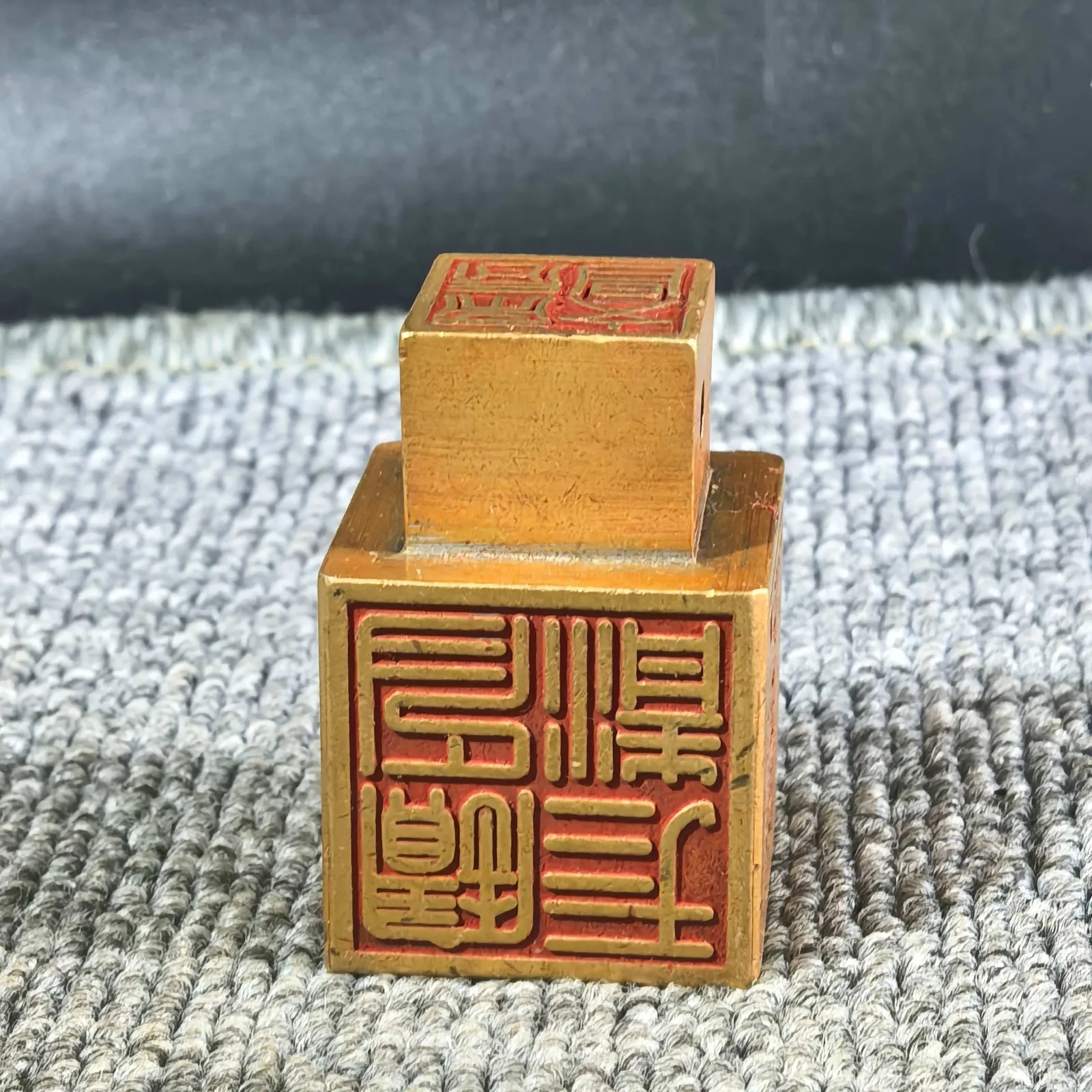 

Pure brass cinnabar three clear seal