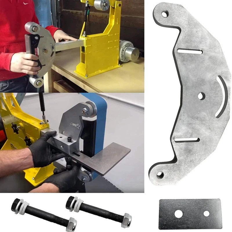 2X Belt Grinder D-Backing Plate For 2X72 Inch Knife Making Grinder With Bolt Axles