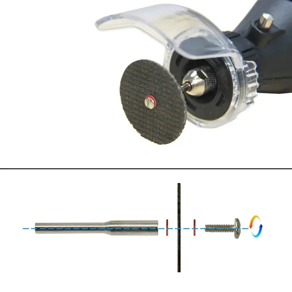 Discos de corte de resina reforçada com fibra de vidro, 40 peças 32mm, rodas de corte secas/molhadas com mandril, acessórios de ferramenta rotativa abrasiva