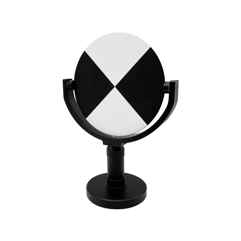 Escáner de objetivo inclinable ajustable de 6 pulgadas con Base para rastreador láser Faro objetivo de 155mm blanco y negro con soporte magnético