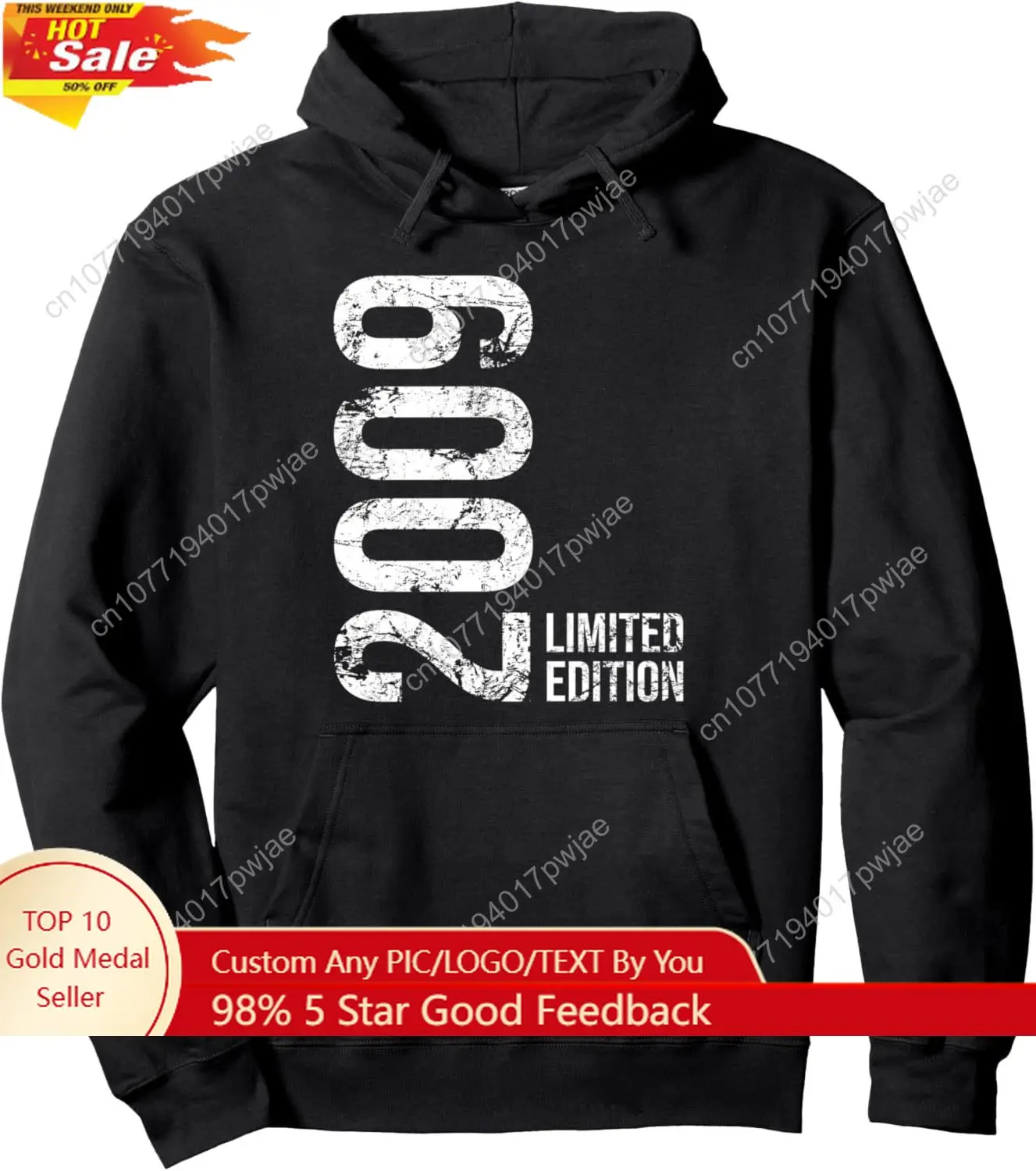 

16th Birthday 16 Years Old Girl Boy 2009 Pullover Hoodie
