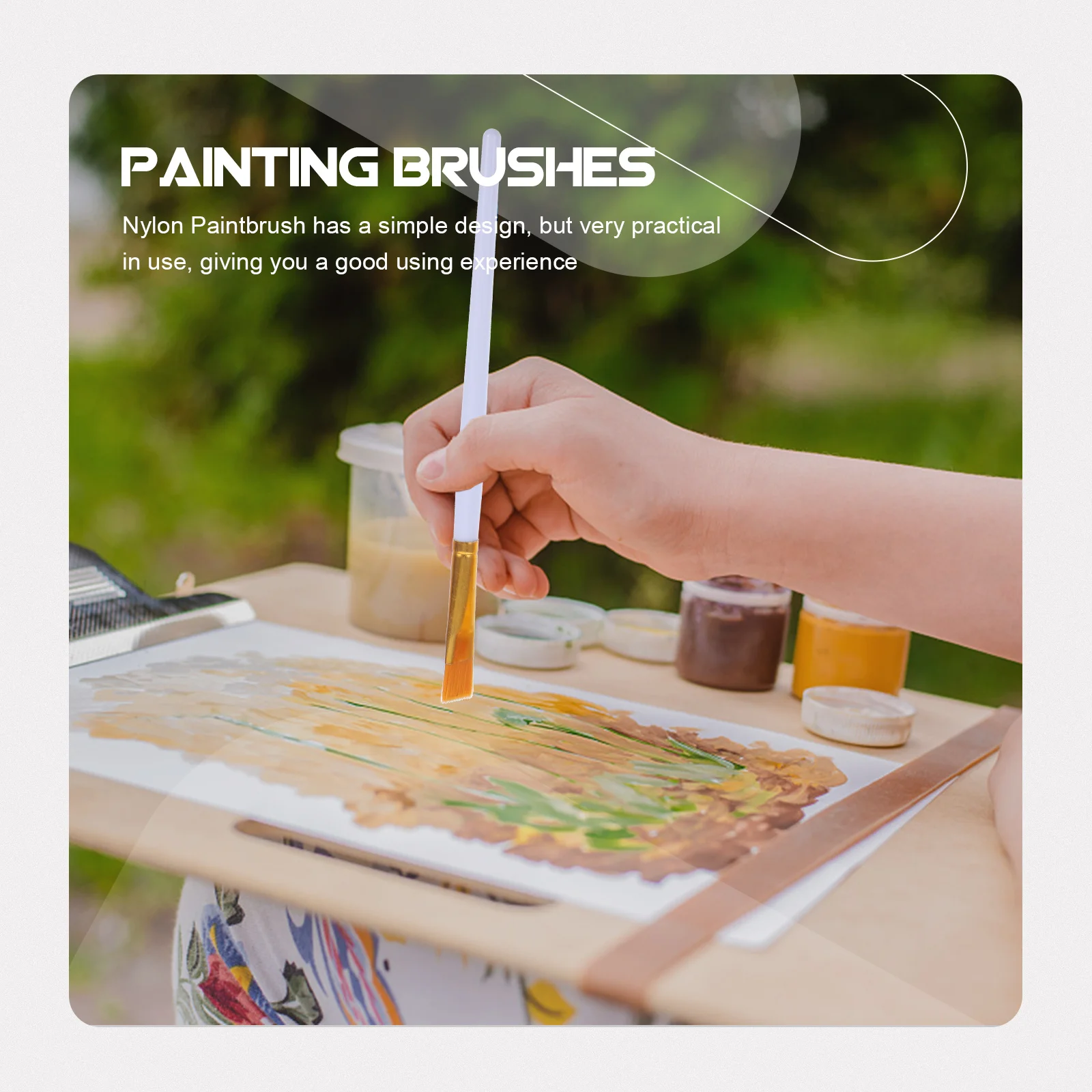 

60pcs Paintbrushes Kit Professional Nylon Art Brushes For Watercolor Oil Painting Pigment Mixing Student Drawing Tools