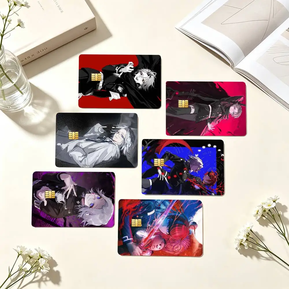 T-The Hundred Line Takumi Sumino Eito Aotsuki  Credit Card HD Stickers Small Chip Waterproof Sticker Game Card Decal Gift