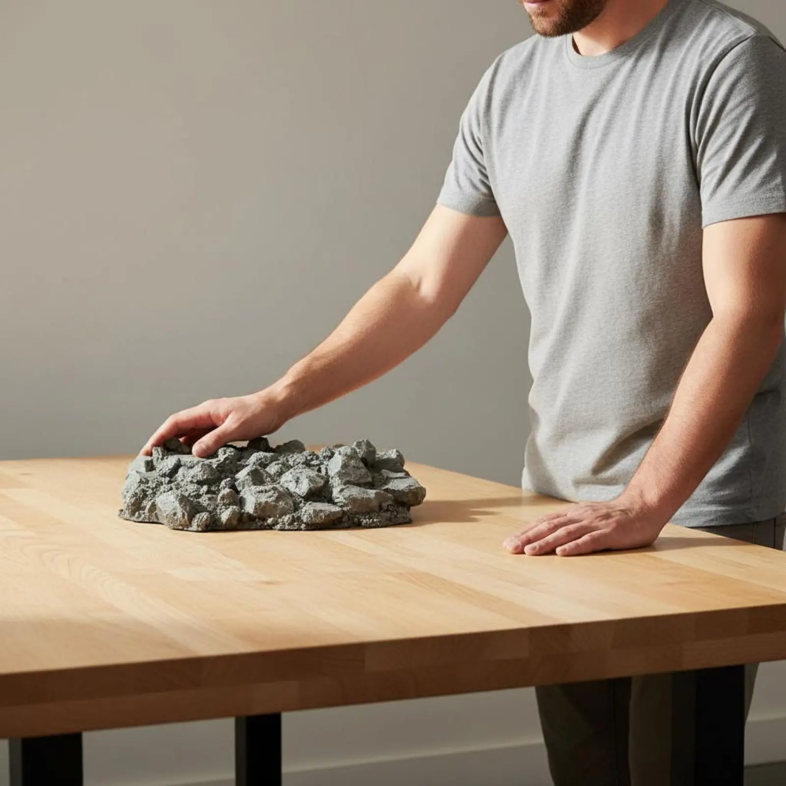 Rock Display Base Base Easy to Match Resin Rock Base Fake Stone Scene Platform Realistic Texture Simulation Miniature Rockery