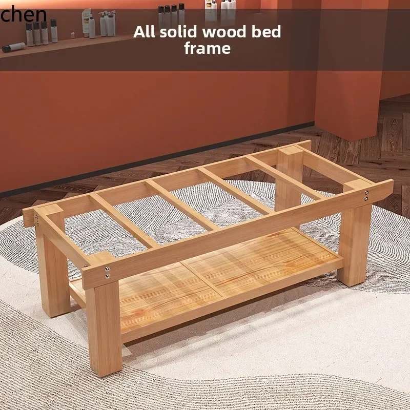 DSA Straight Solid Wood Beauty Salon Special SPA Ear Picking Bed Physiotherapy Massage Bed