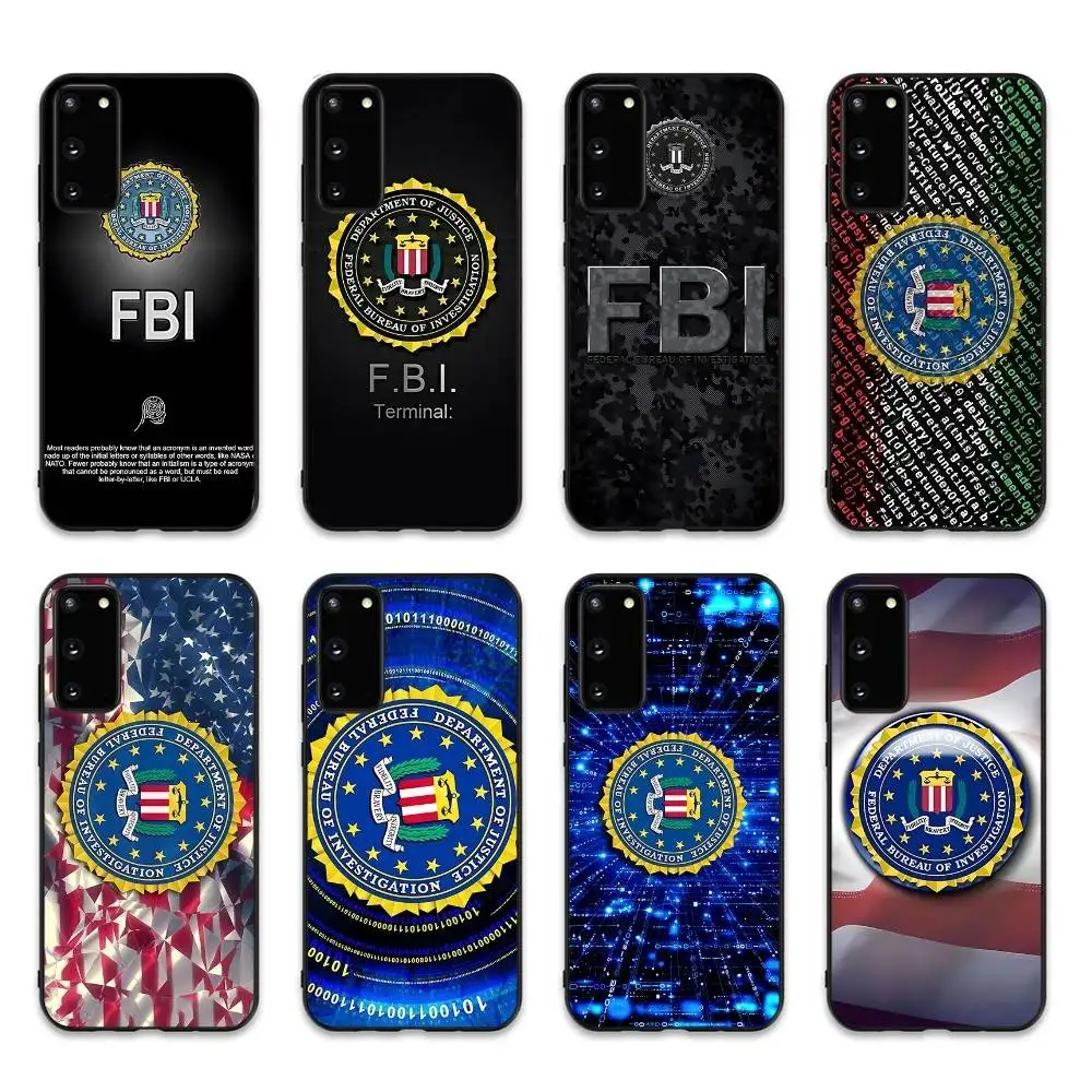 Police FBI ID Card Phone Case For Samsung S 24 Fe 25 Ultra Plus 20 Lite 21 30 22 23 24 22 Ultra 5G Fundas