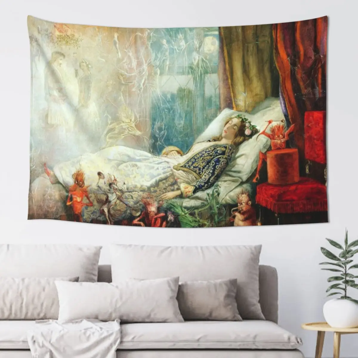 

The Stuff That Dreams Are Made Of - Fairies Tapestry Bedroom Decoration Room Aesthetic Bedroom Deco Tapestry