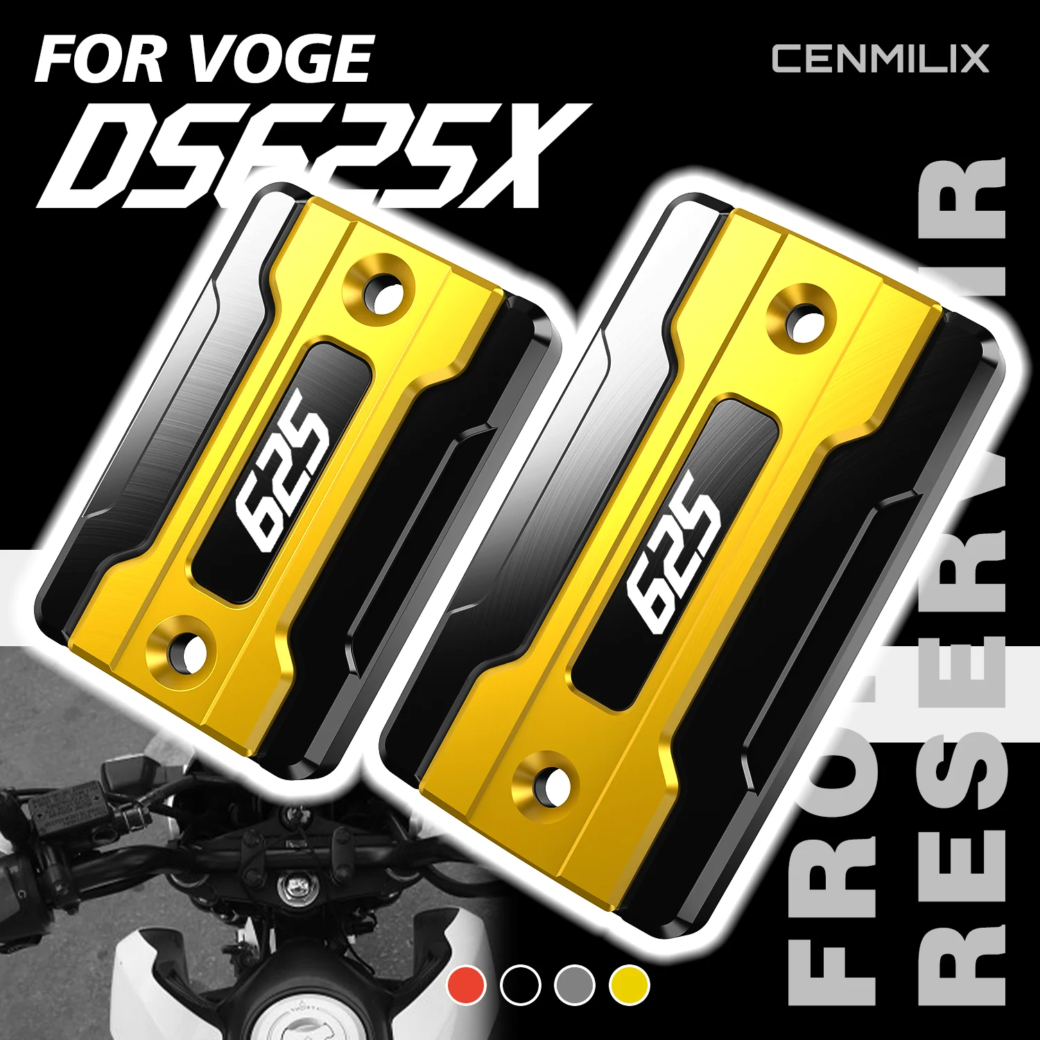 

Для VOGE 625DSX DS625X DSX 625 2025 DSX625 DSX 625X аксессуары для мотоциклов передняя и задняя крышка бачка тормозной жидкости крышка маслозаливной горловины