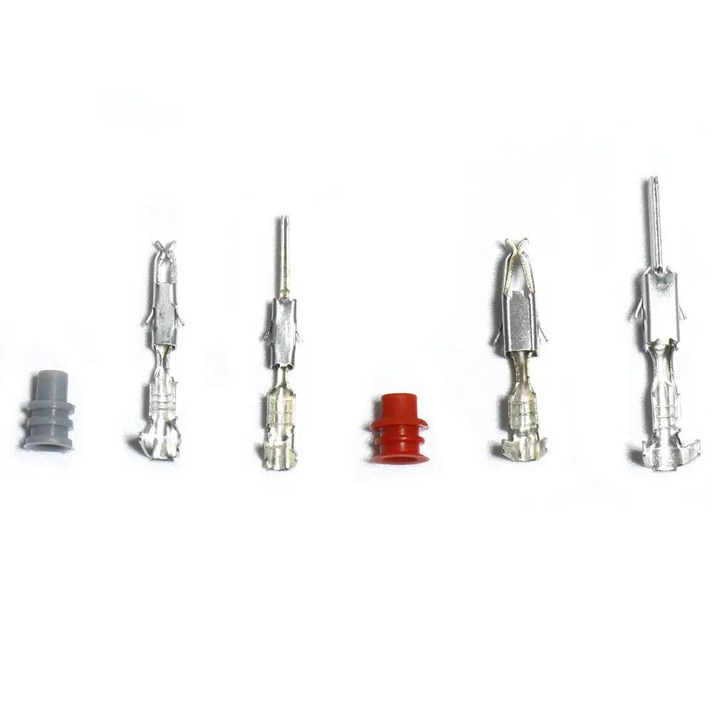 Male Female Crimp Pins kit Wiring Butt 1.5/3.5mm Terminal Automotive Connector Car Electrical Wire Removal Non-Insulated Plug