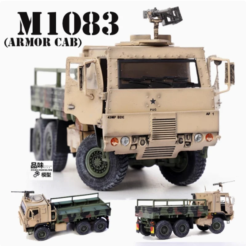

1/72 Scale US FMTV M1083 Tactical Truck Armored Vehicle Simulation Model Static Display Collectible Ornament Souvenir Decoration