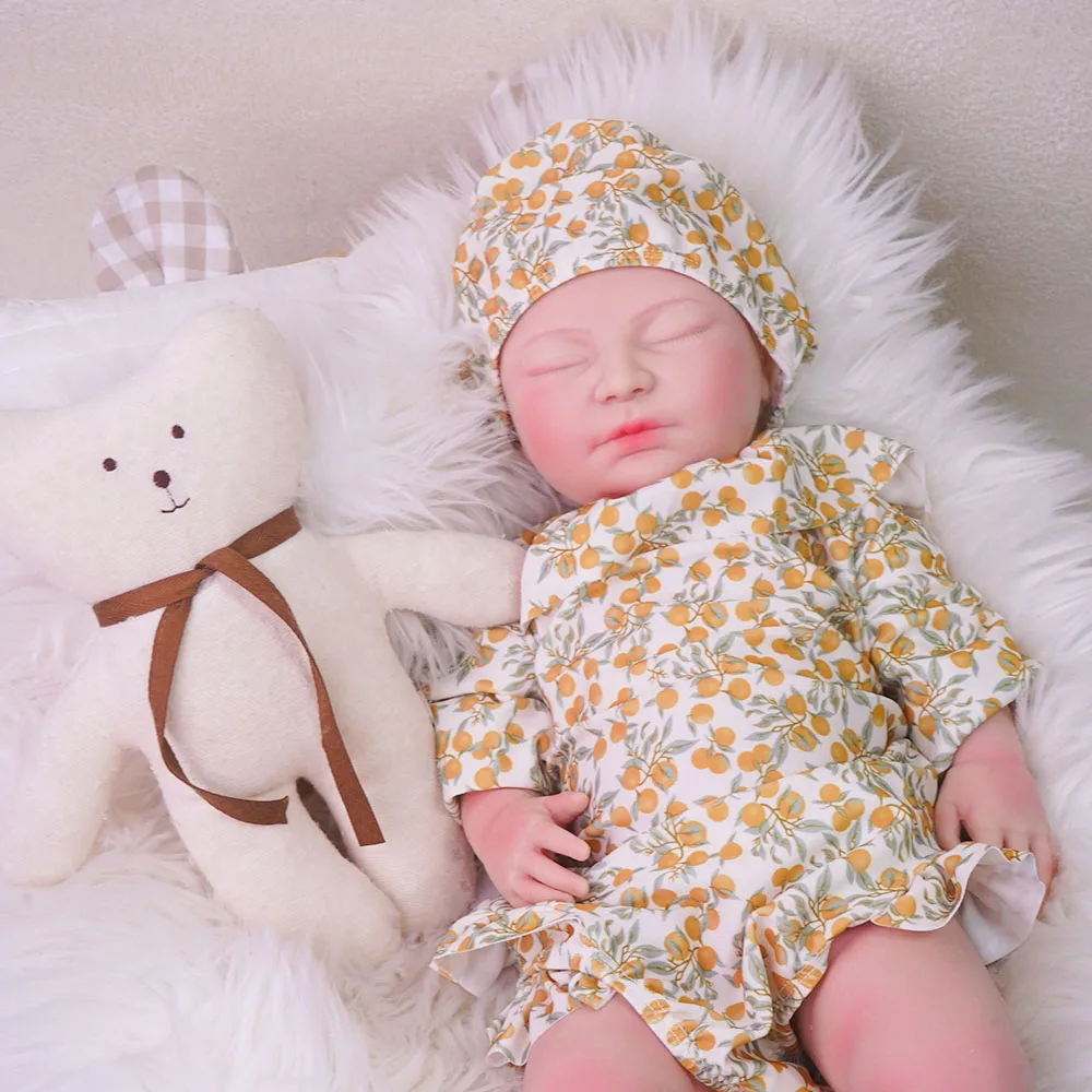 دمية سيليكون واقعية مقاس 20 بوصة هي دمية فتاة ناعمة ولطيفة، هدية مثالية للأطفال من سن 3 سنوات فما فوق. 13 لا ملابس