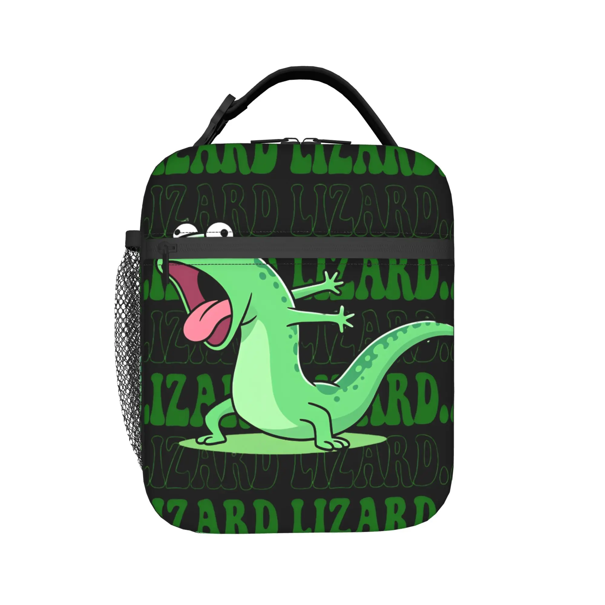 Hoppers Tom Lizard  Yelling Lunch Bag  Casual Lunch Box For Women Picnic Portable Insulated Cooler Bag Oxford Thermal Lunch Bags