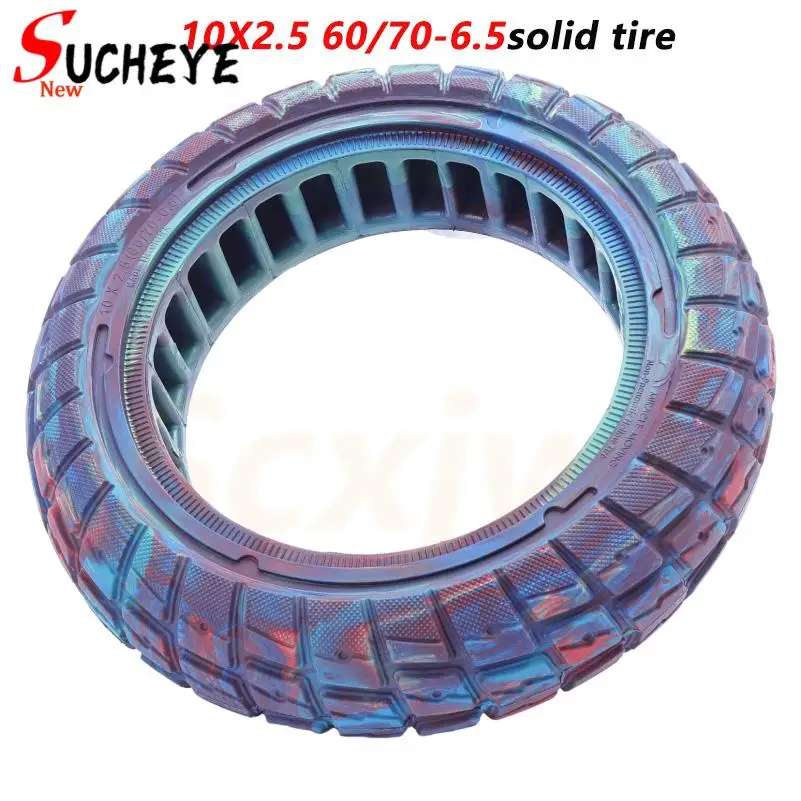 

60/70-6.5 Honeycomb Hole Wheel Winter Tire For Scooter Fat 10x2.5 Tires 10 Inch Solid Electr Scooter Wheel 10x2.5 Tire