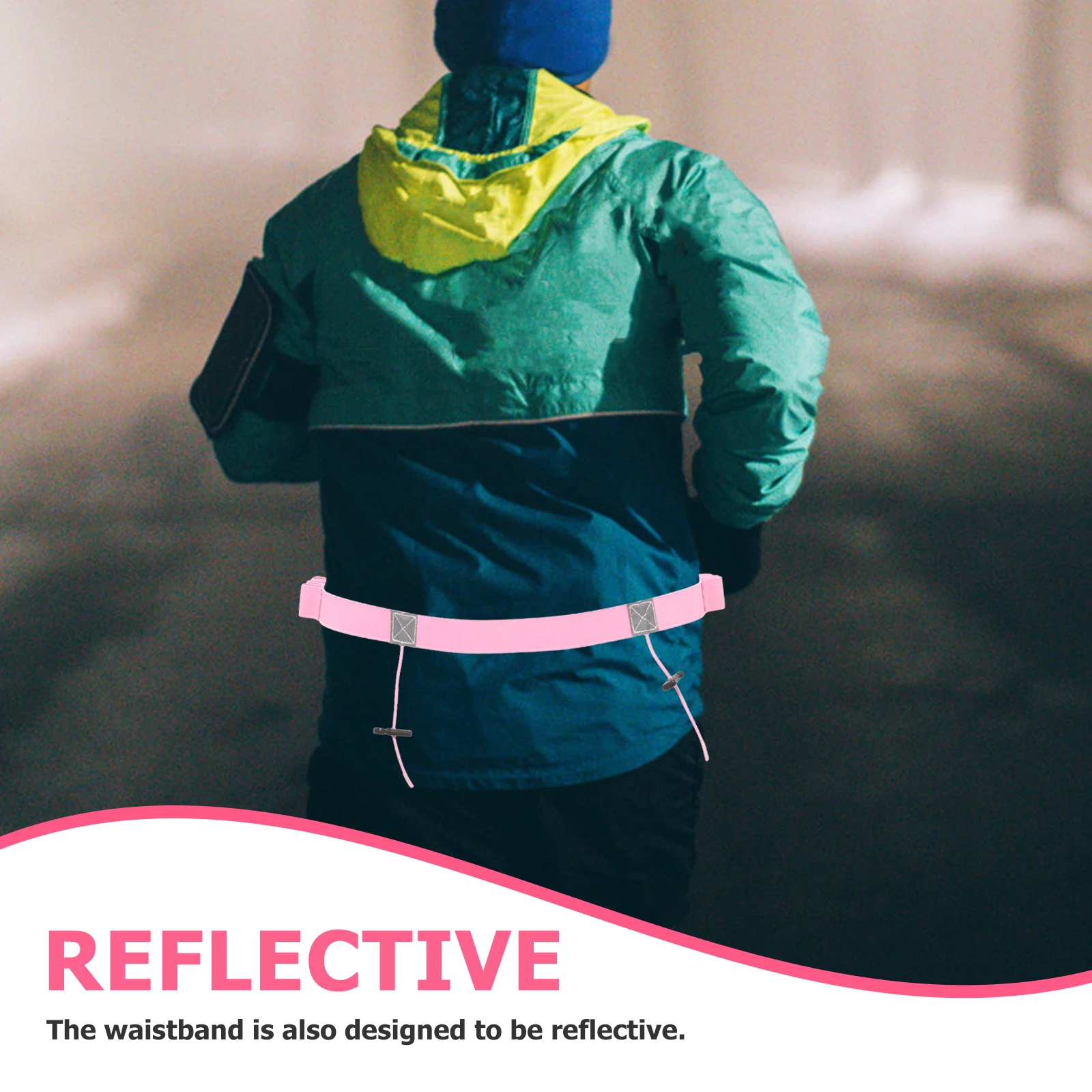 

Professional Running Bib Belt Reflective Race Waistband for Night Sports Reusable Lightweight Fitness Gear Rally