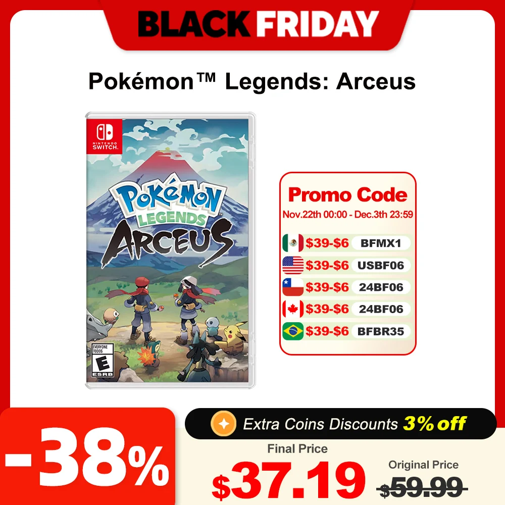 Pokemon Legends Arceus Nintendo Switch Game Deals 100% Official Original Physical Game Card for Switch OLED Lite Game Console