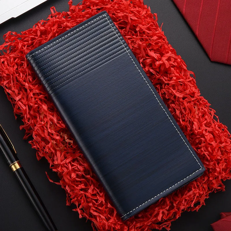 Soft PU Leather Wallet Men's Large Capacity Wallets Man Small card holder Wallets Balck Short Purse for Male carteras de mujer