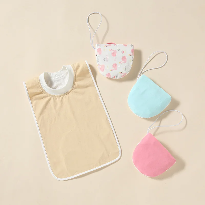 

Kids Waterproof Feeding Bibs Absorbent Cotton Drool Bibs for Babies Toddlers Easy to Wear and Clean