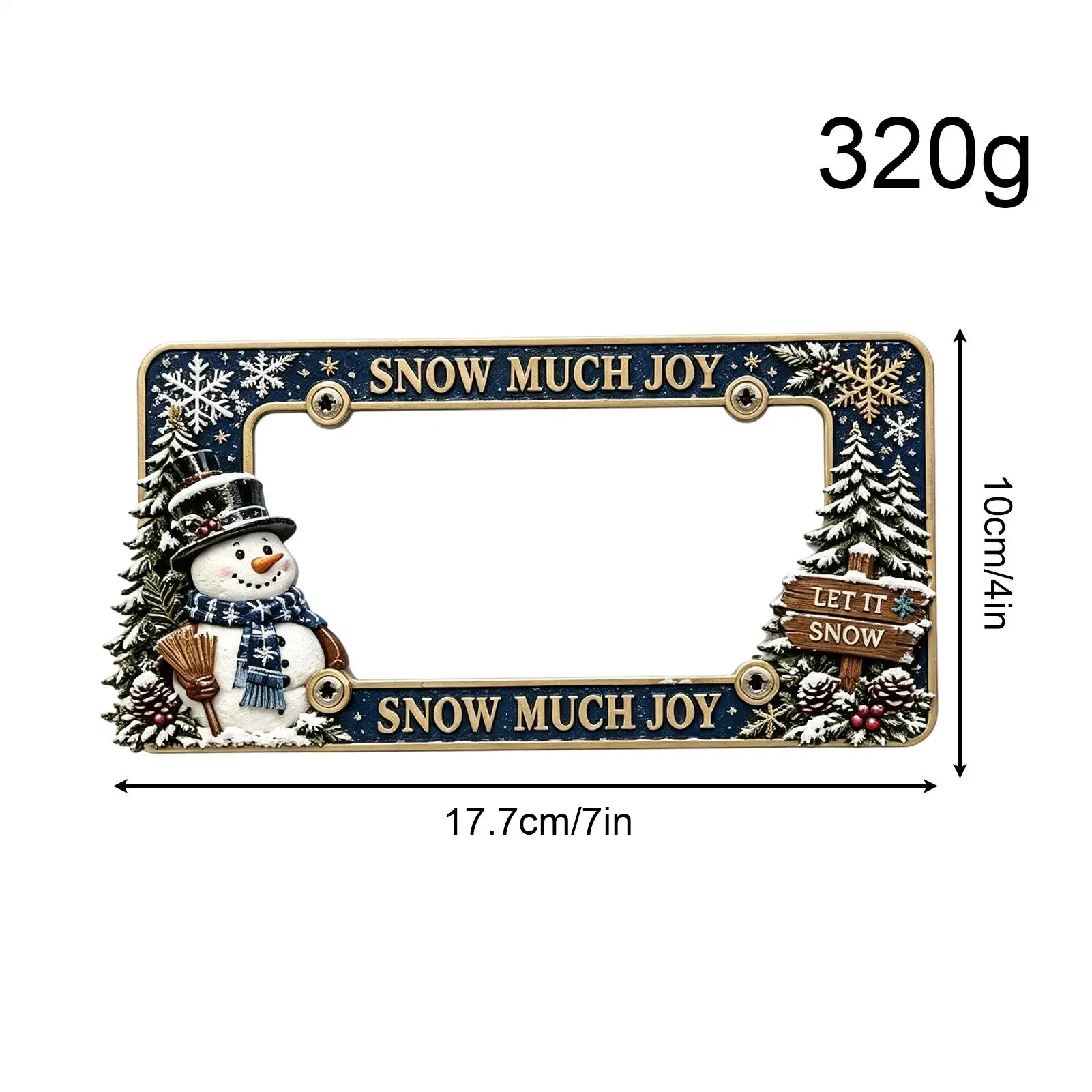 Motorcycle Plate Frame Metal Christmas Motorbike Tag Supplies Motorbike Tag Cover Holder For Riders Collectors Modifiers Women 6