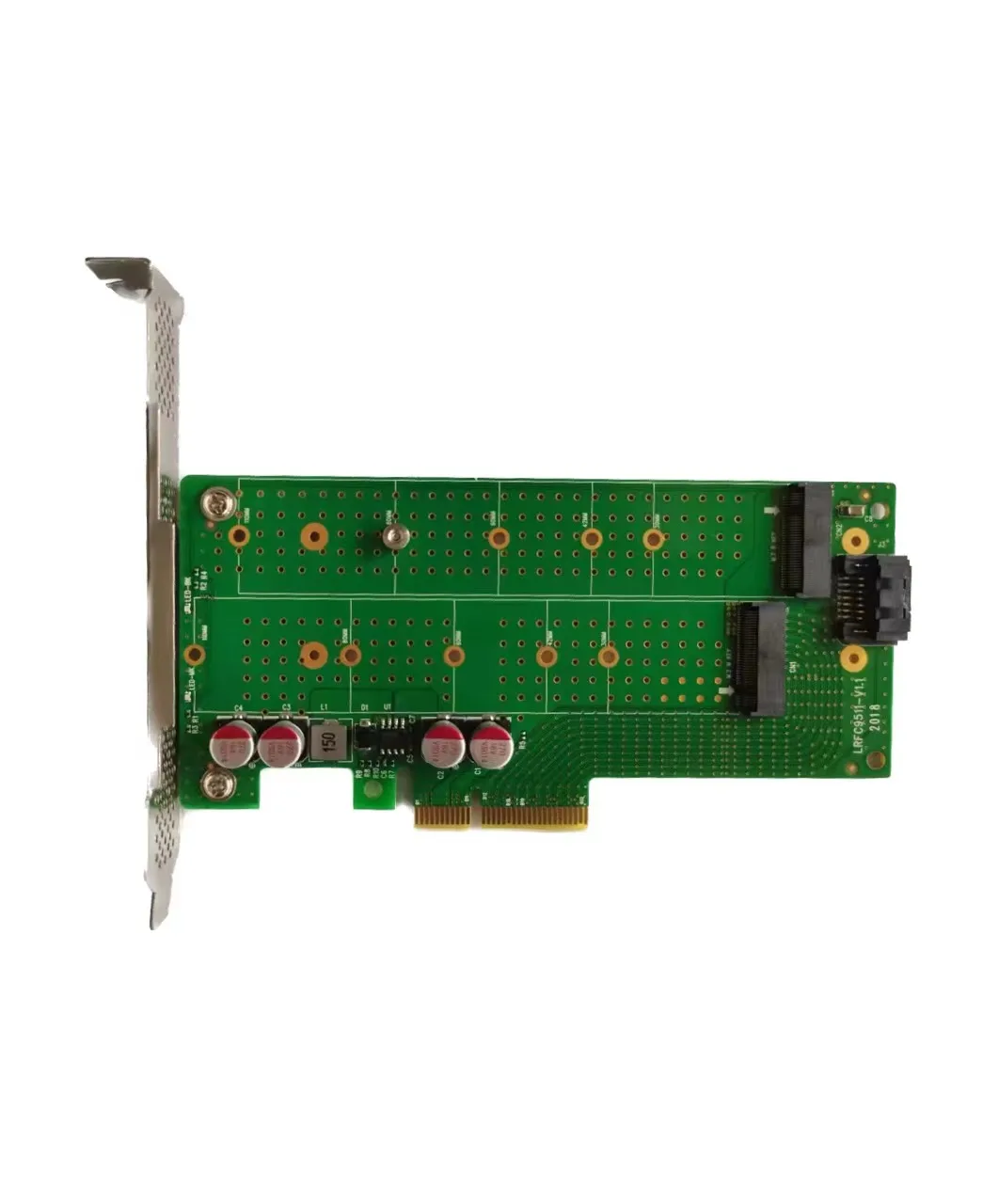 Shinreal Dual M.2 Adapter - NVMe and SATA on One Card --XIC-PE342