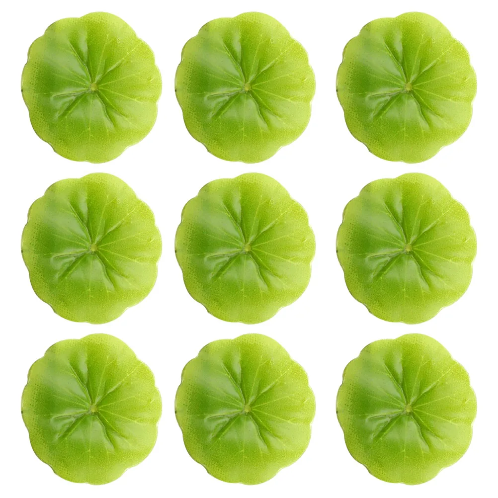 

30 Pcs Simulated Lotus Decoration for Fish Pond Aquarium Pool Small Pond Fake Leaves Green Plant Water Decorative Leaf Floating