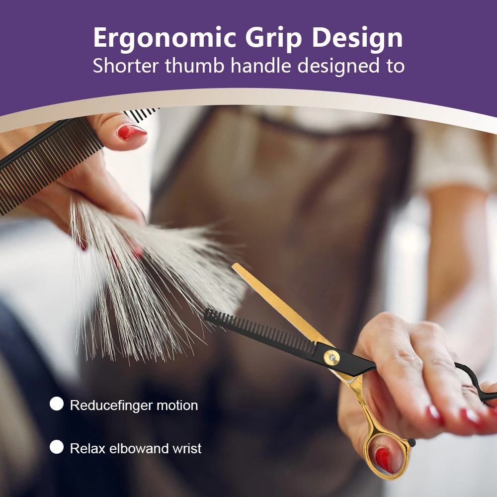 Professional Hairdressing Scissors Barber Set Hairdresser Hair Beauty Scissors Set Cutting Hair Thinning Salon Tools