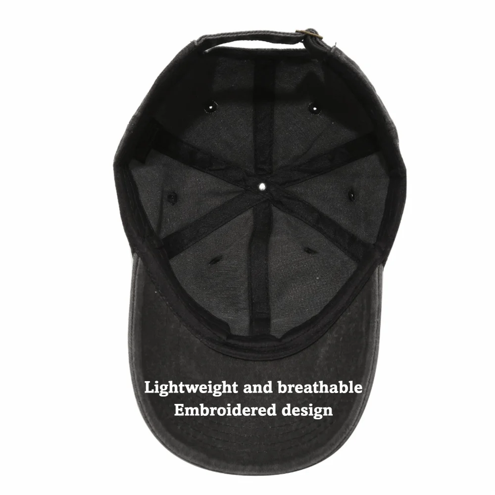 

Trendy Cat Embroidery Feral Baseball Cap Adjustable Breathable Sun Hats Hip Hop Lightweight Sunscreen Hat Unisex Styles