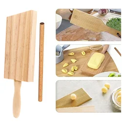 Wooden Noodles Board Handmade Pasta Tray Potato Dumplings Gnocchi Roller Pasta Paddle Board Maker Desserts Pastry Baking Tools