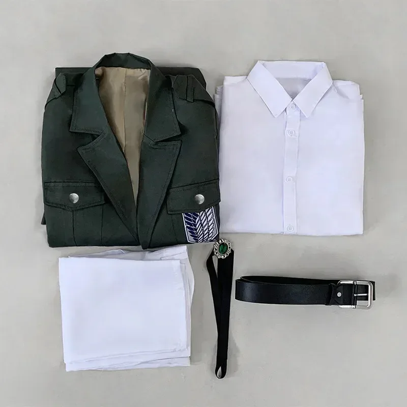 【Wetrose】In Stock Mikasa Armin Pieck Cosplay Costume AOT Survey Corp Army Suit Coat Uniform Titan Final Season the End