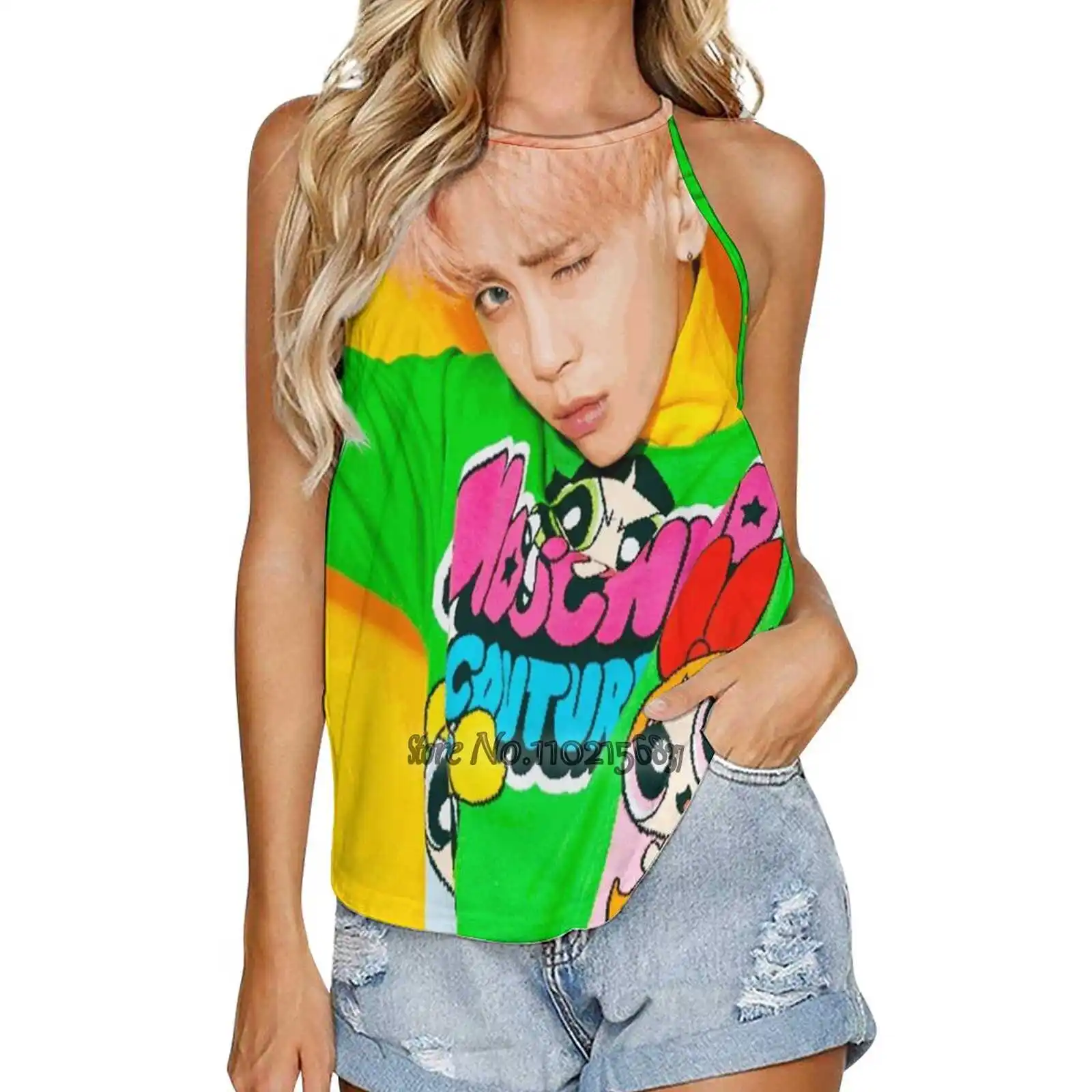 Shinee Jonghyun She Is Women Tank Camisole Fashion Loose Casual Vest Sexy Tank Top Girls T-Shirt Shinee Shawol Shinee Jonghyun