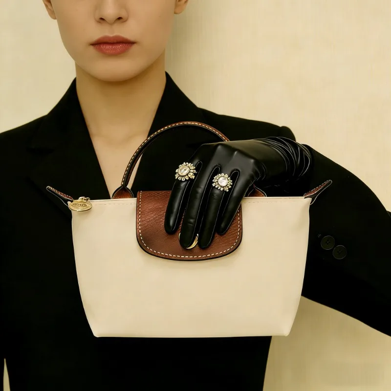 

Ladies High-end Y2K Bag French Mini Single Handle Handbag Dumpling Bag Mini Tote Bag Fashionable and Beautiful Women's Bag