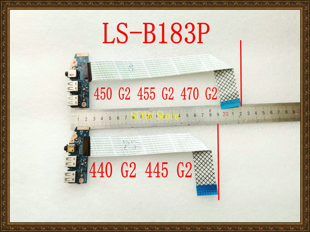 Original For HP 440 G2 445 450 G2 455 470 G2 Series Laptop USB Audio Board LS-B183P 455MME32L ZPL70 NBX0001P400