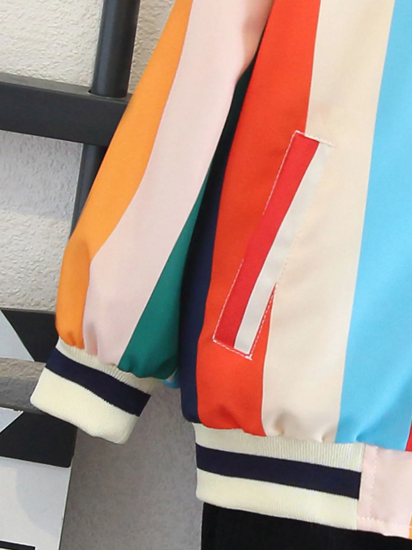 Trendy Color - Blocked and Striped Spring - Autumn Jackets for 3 - 10 Yr Old Boys