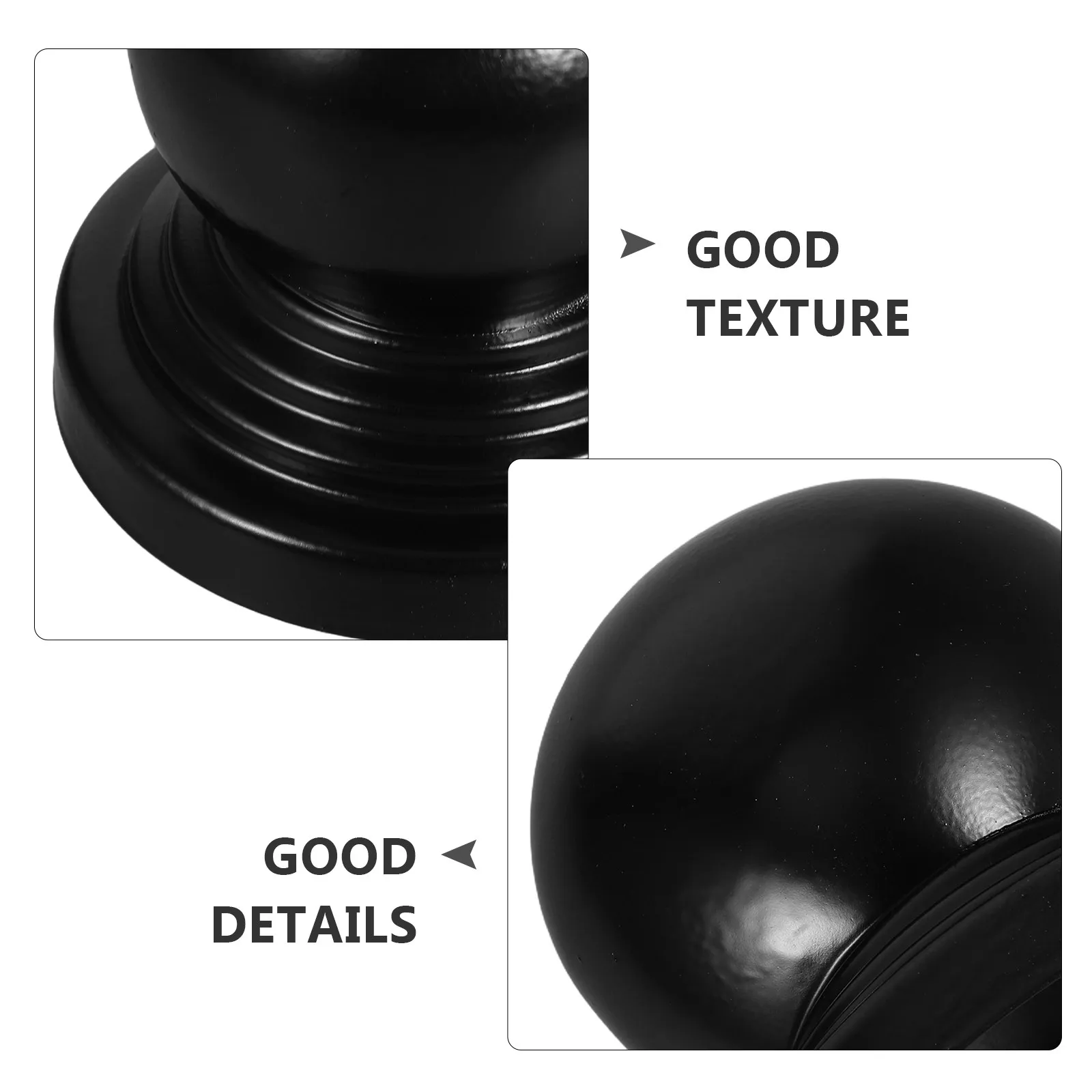 90Mm Black Iron Ball Top Post Cap Metal Fence Post Cap for Garden Patio Railings Gate Decorations Outdoor Stair Handrail Finial