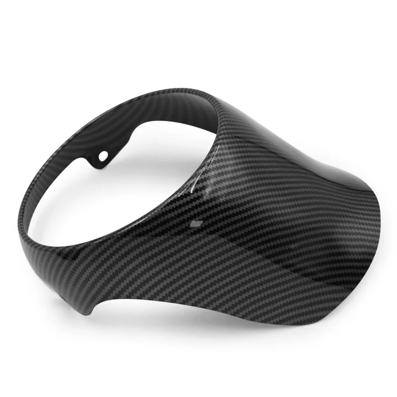 Reliable-Motorcycle Front Fairing Headlight Cover Windshield Fairing For Vespa Primavera 150 Carbon Fiber Pattern