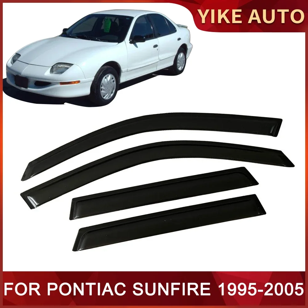 

Козырек для окон для PONTIAC SUNFIRE 1995-2005, дверной козырек с защитой от ветра, солнца, дождя, боковые окна, ветровые дефлекторы для авто